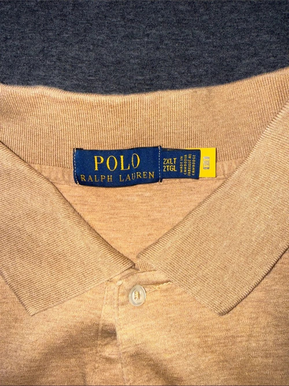 Polo by Ralph Lauren Gold Cotton Polo Shirt